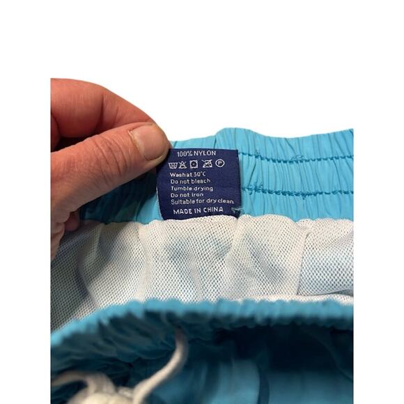 Barstool Sports Bathing Suit Swim Trucks Shorts Blue Call Her Daddy Podcast SZ L - Picture 7 of 9